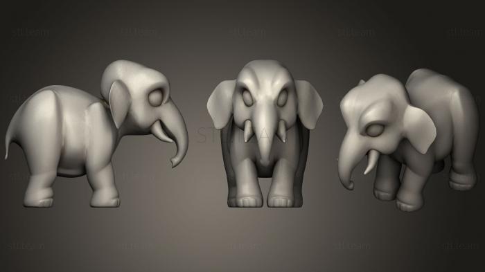 Статуэтки животных Cartoon Elephant9